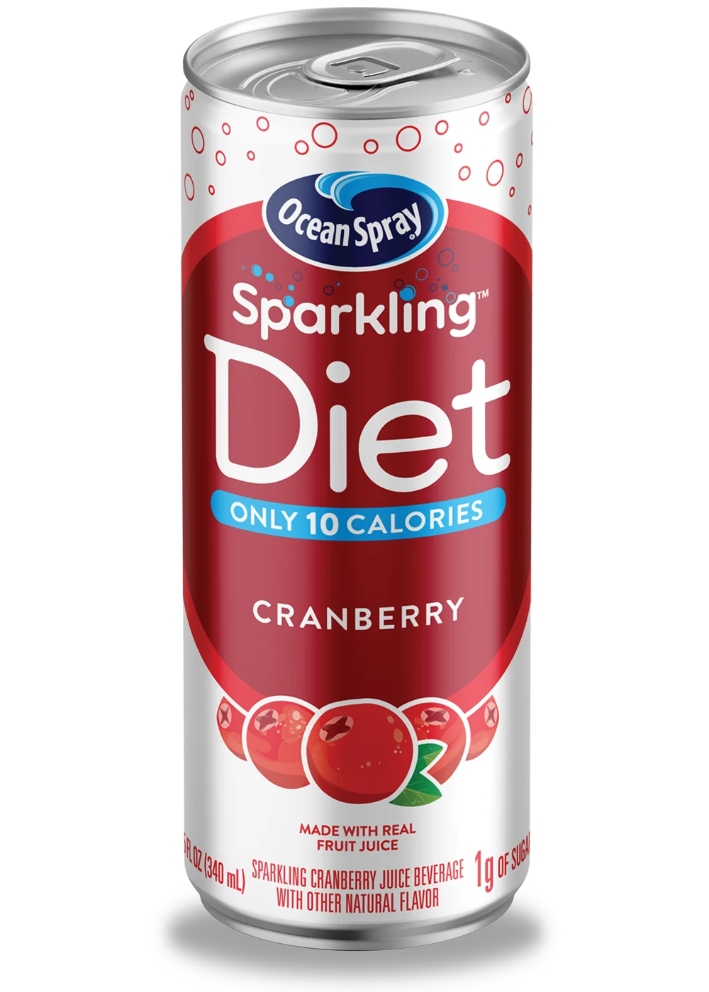 Sparkling de Cranberry bajo en calorías 11.5oz