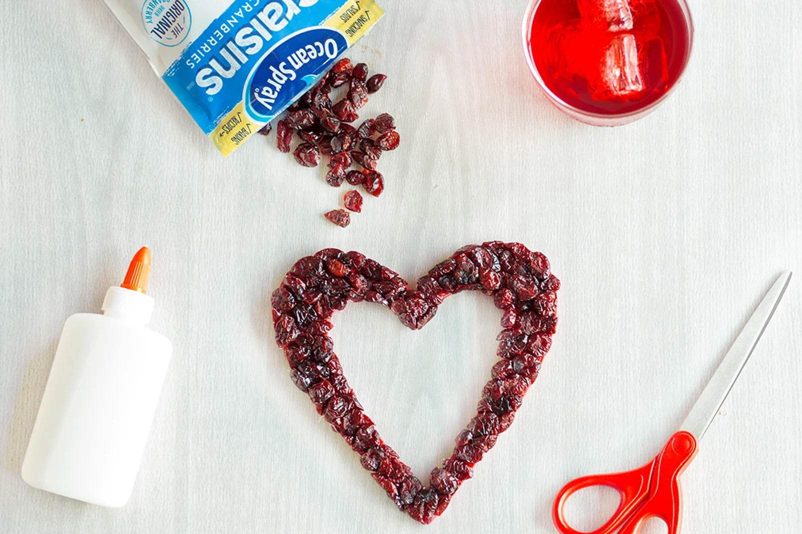 Marco en forma de corazón con Craisins®